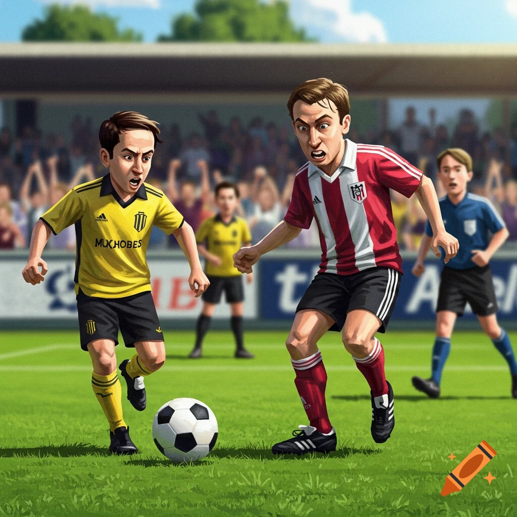 Soccer in the style of The Office intro