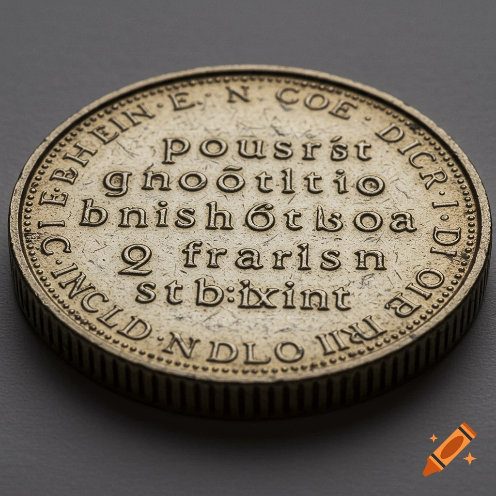 Canadian coin with pseudo-English inscriptions