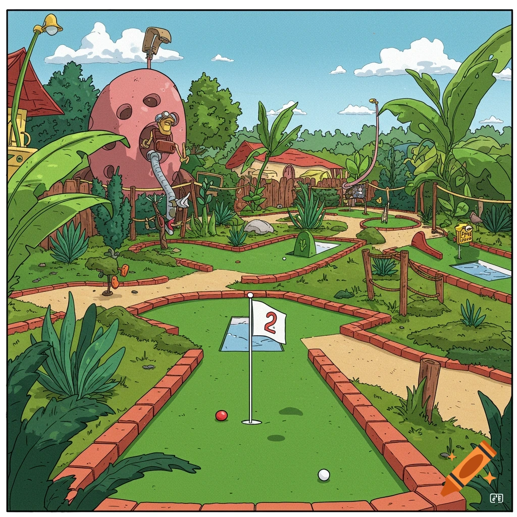 Mini golf course