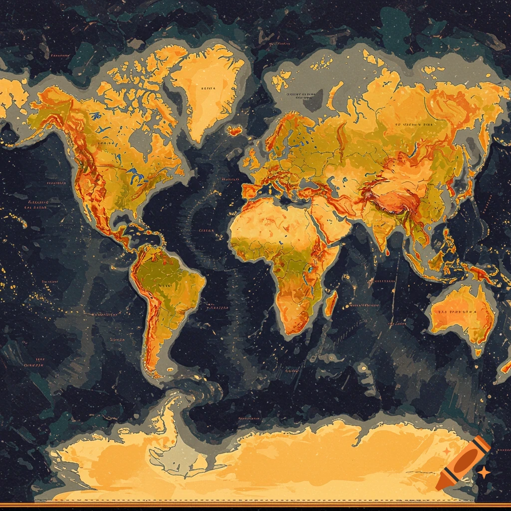 World Map Showing Location Of Turkey