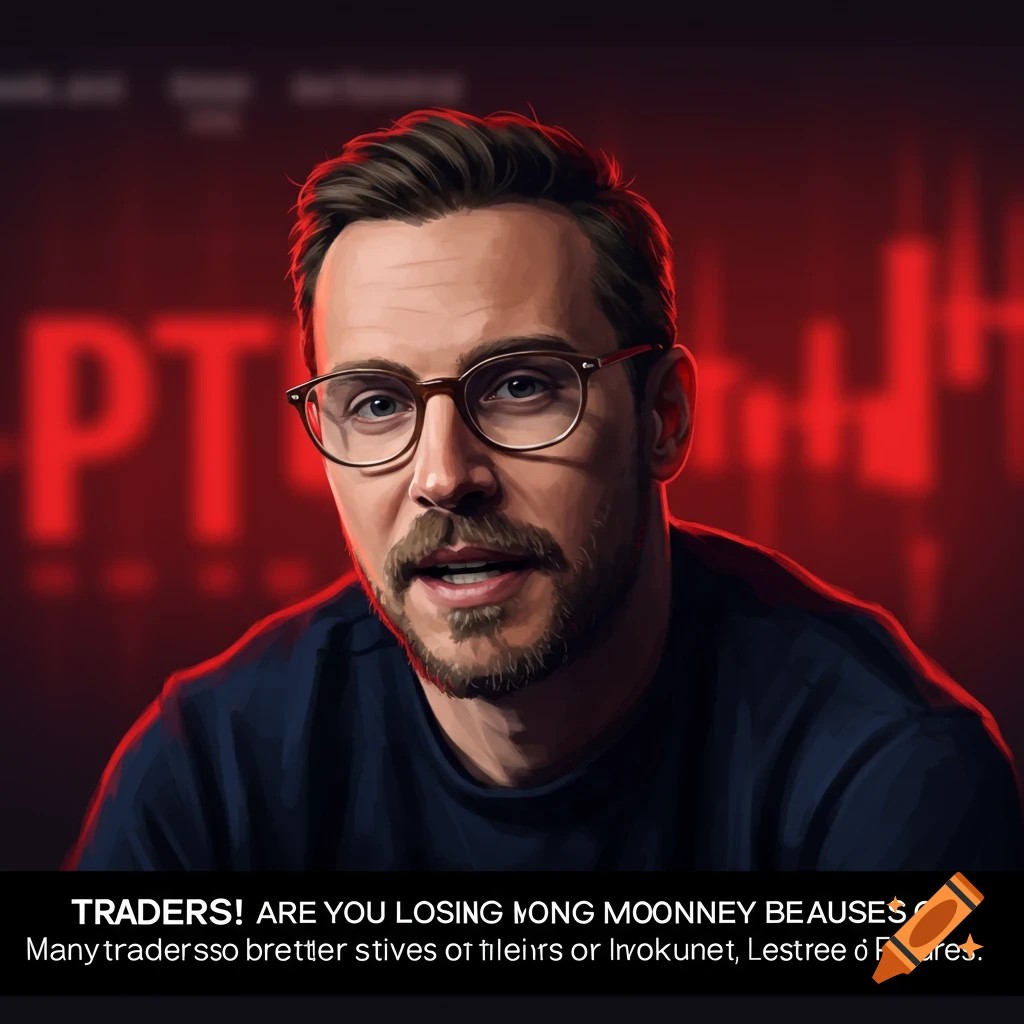 Blurred-out red PnL (losses) related to trading