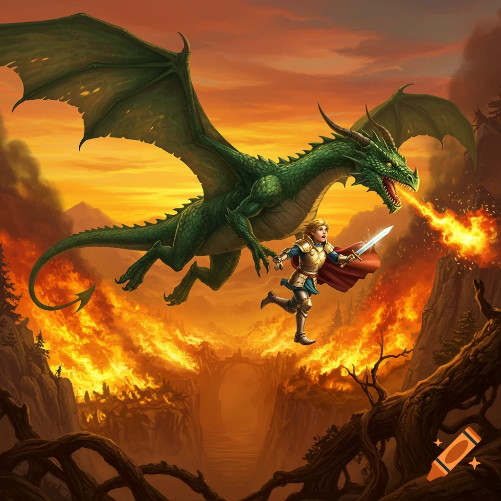 Dragon Battles Epic Battle Epic Battle Between Two Mythical Dragons