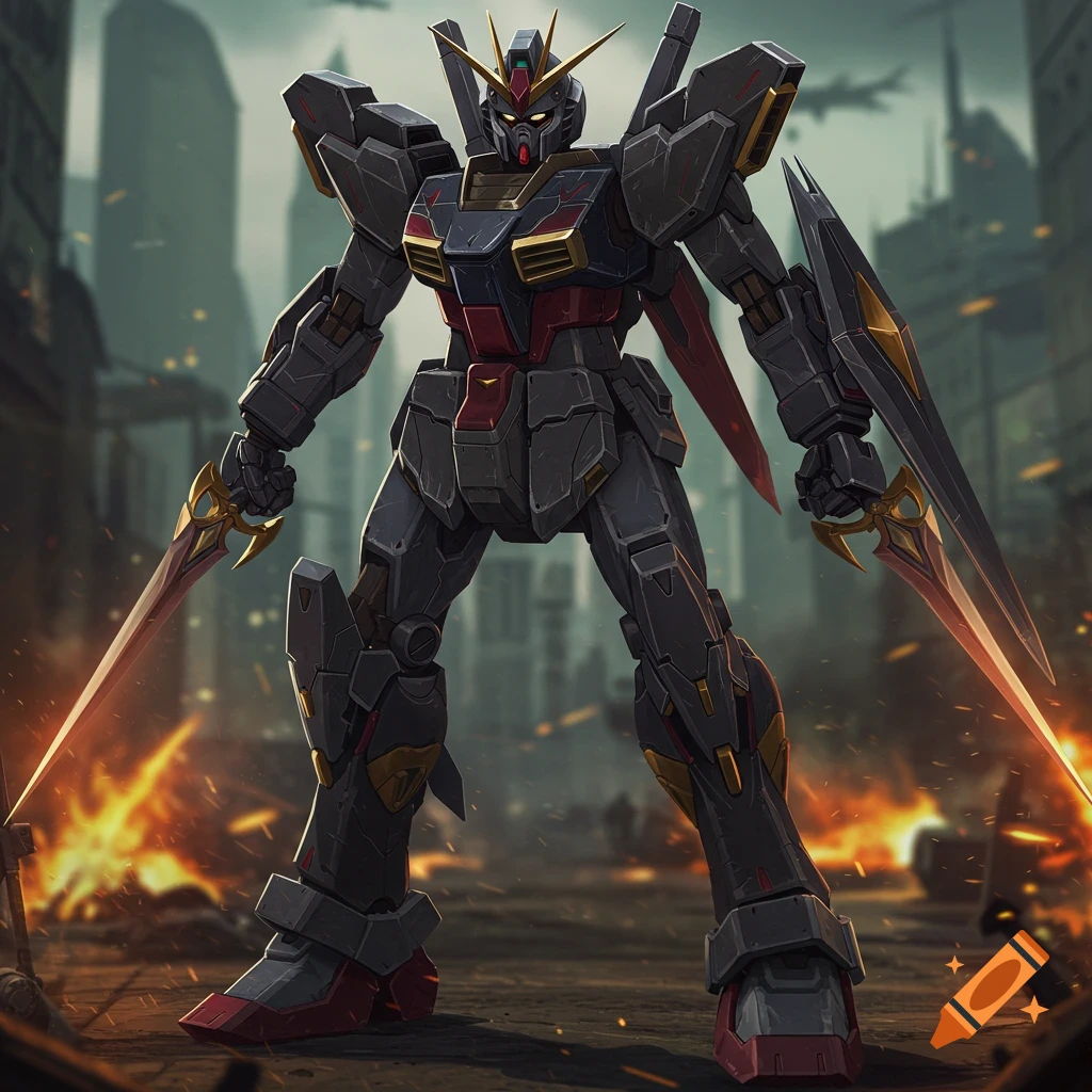 Talon from League of Legends as a Gundam
