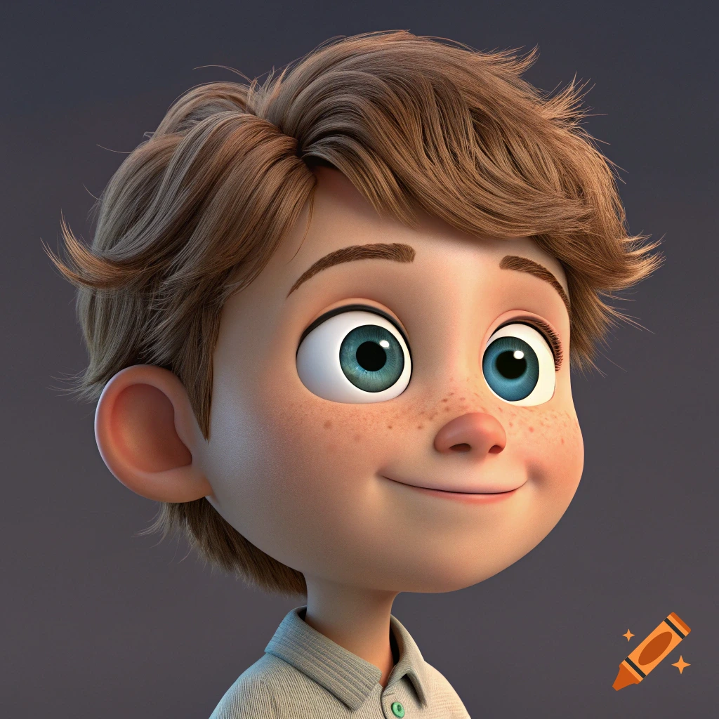 Pixar style 3D render