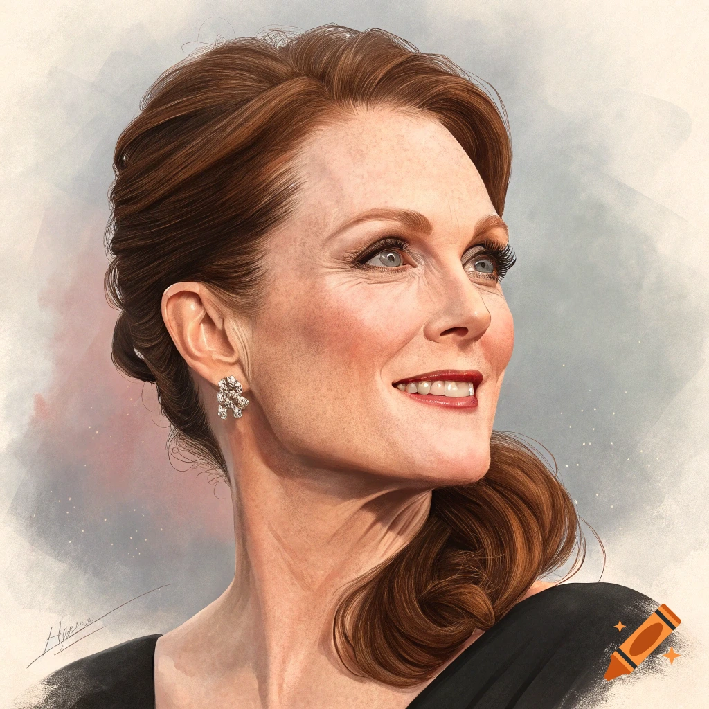 Portrait of Julianne Moore smiling