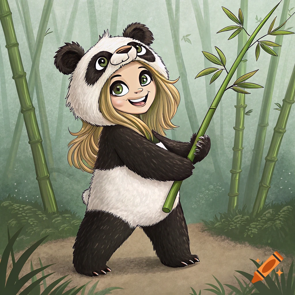Shakira as a panda