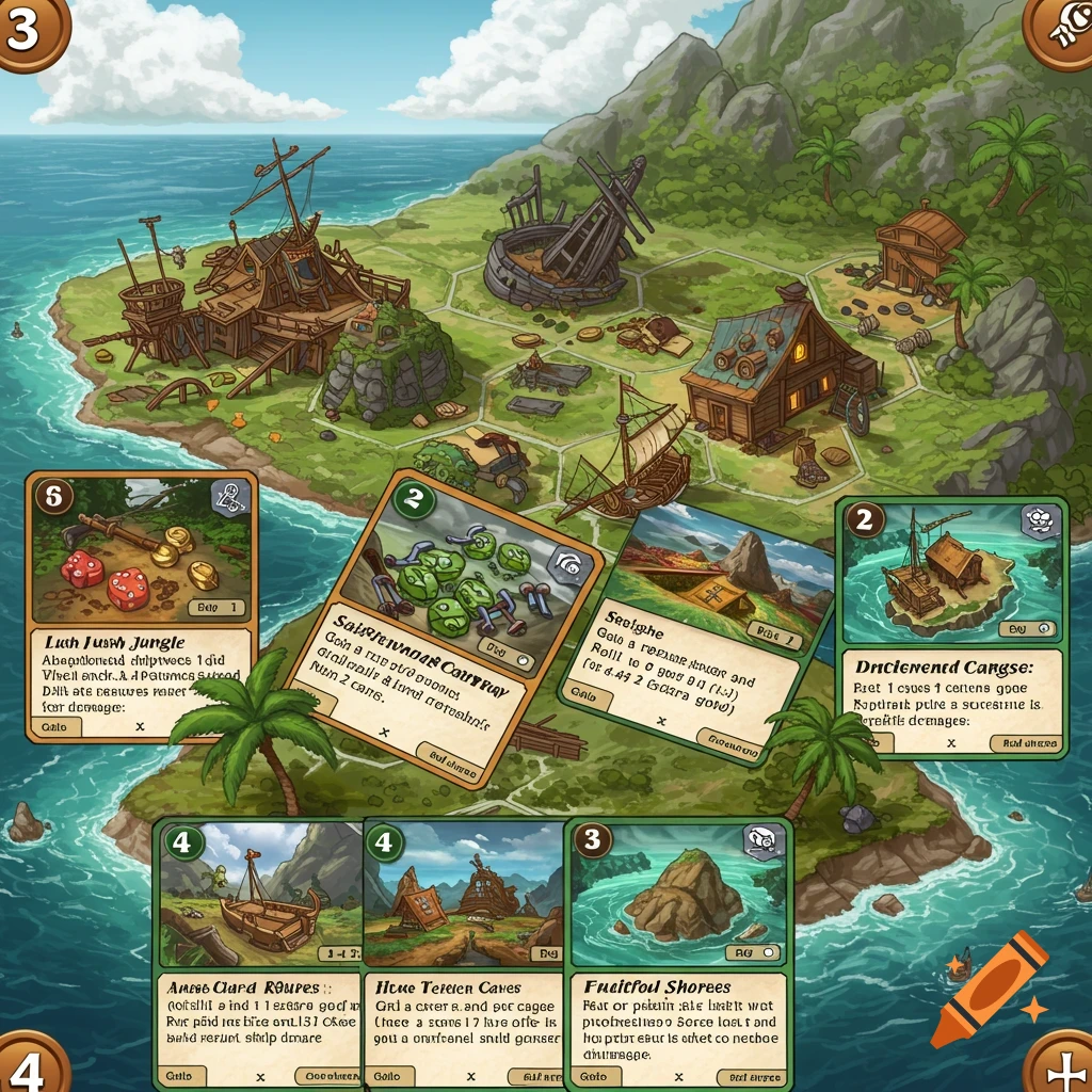 Mini Island Deck cards