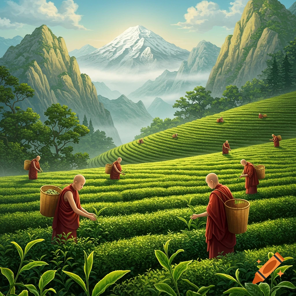 Organic oolong tea from the Himalayas