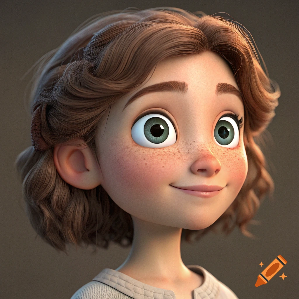 Pixar style 3D render