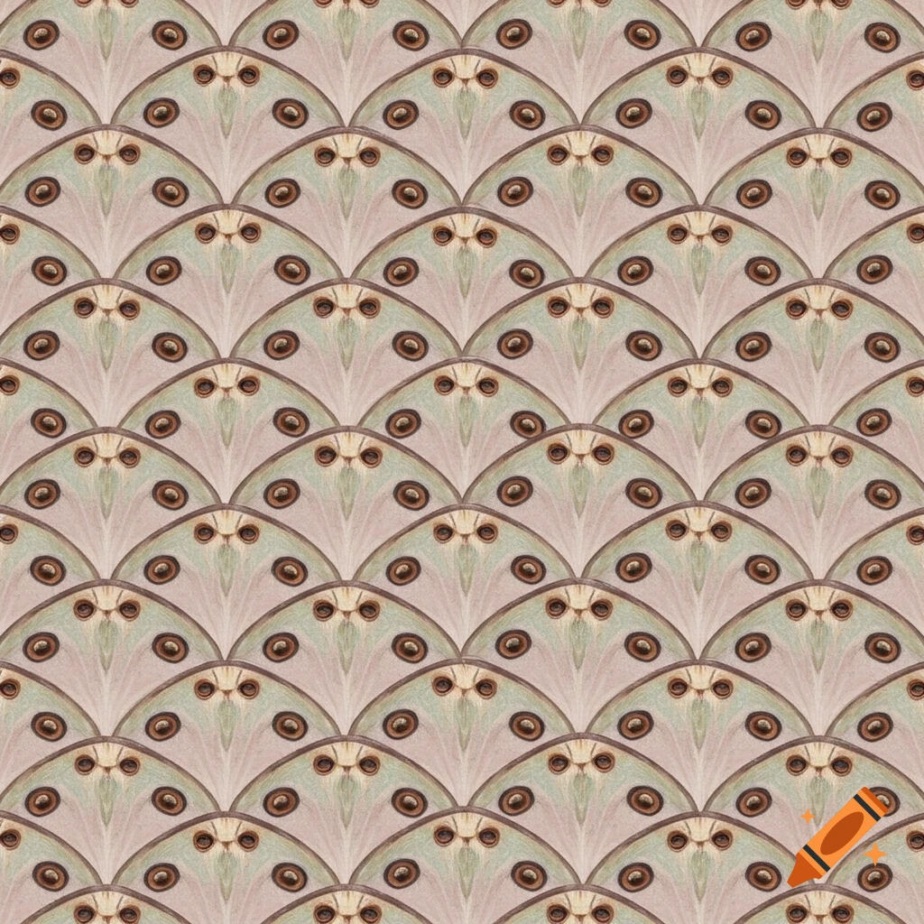 Luna moth eye spot textile design