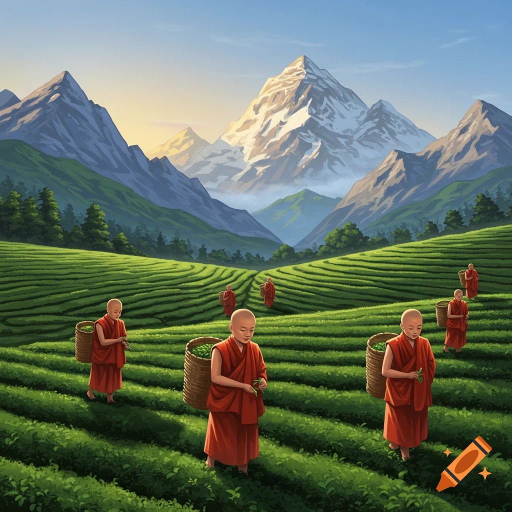 Organic oolong tea from the Himalayas