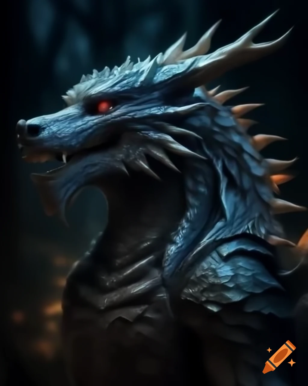 Dragon wolf hybrid creature