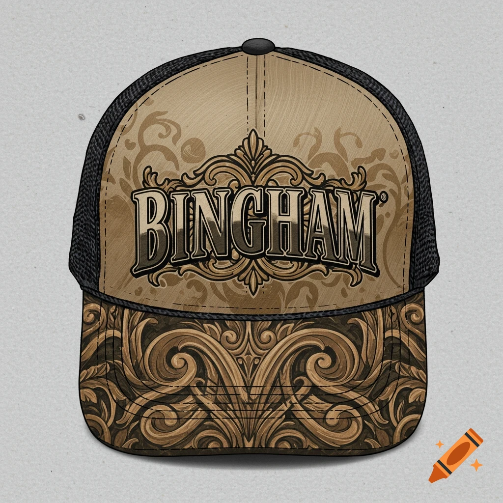 Bingham branded king ropes trucker hat