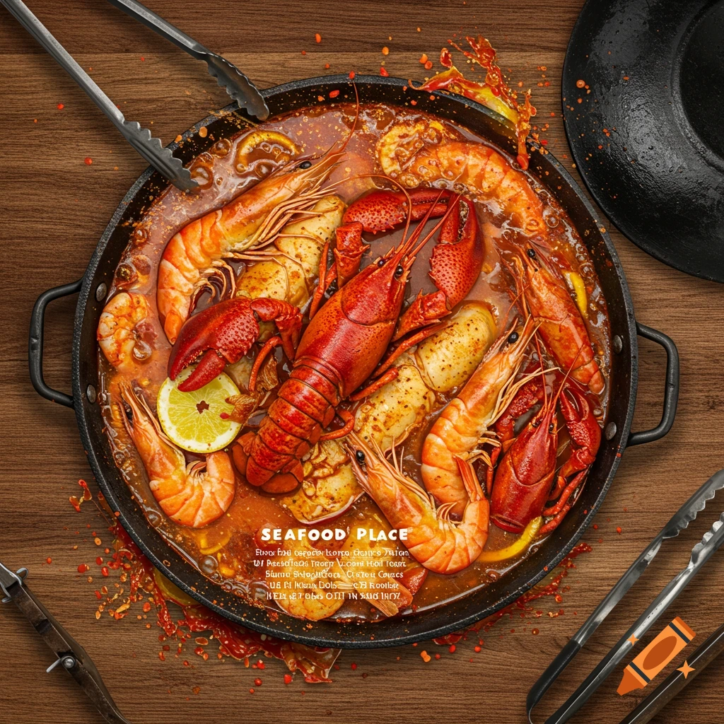 Seafood boil menu