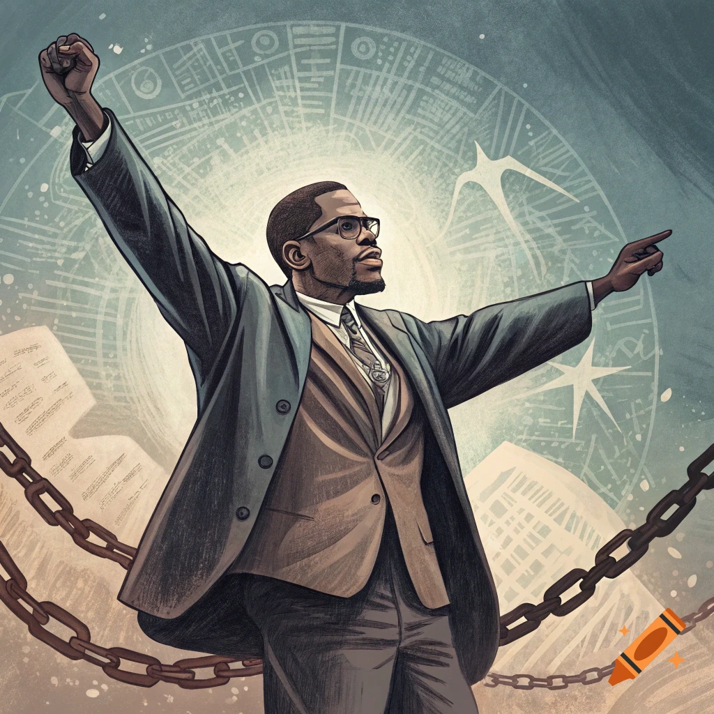 Malcolm X breaking free