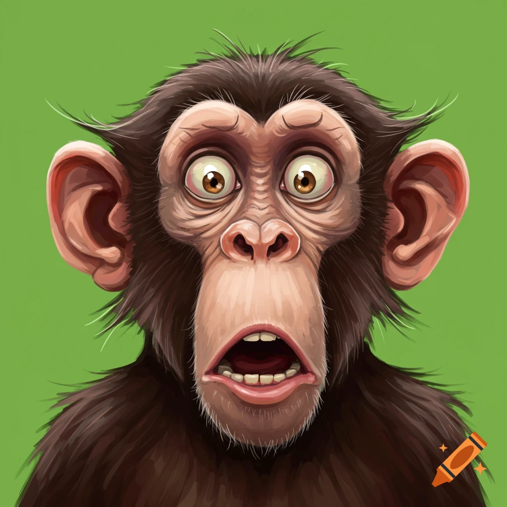 Shocked monkey