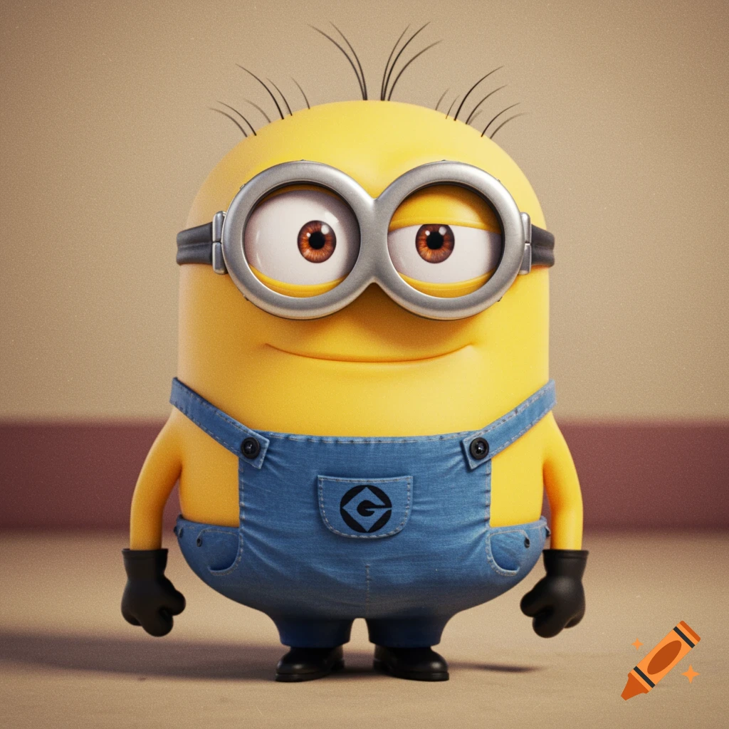Minion wearing a shiesty mask