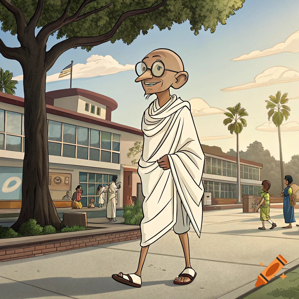 Gandhi from Clone High cartoon character