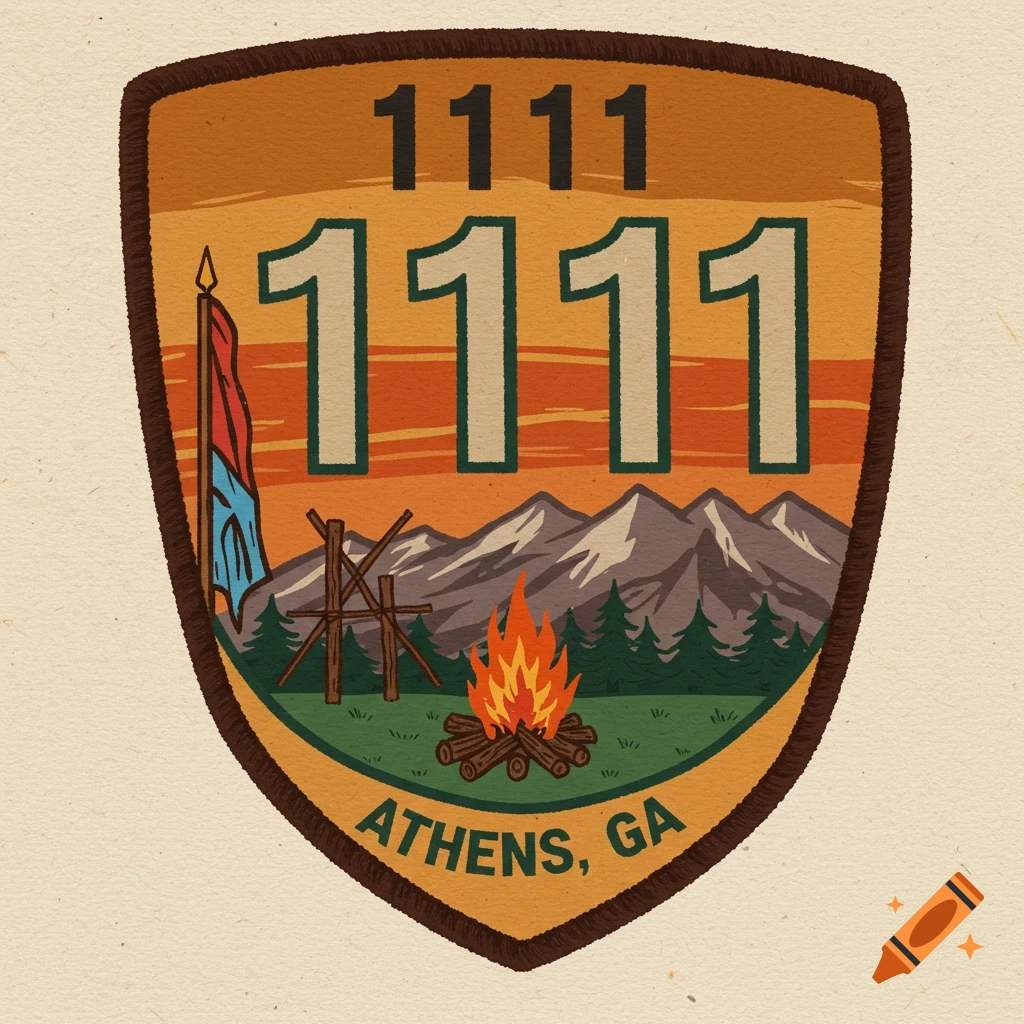 Troop 1111 patch, Athens, GA