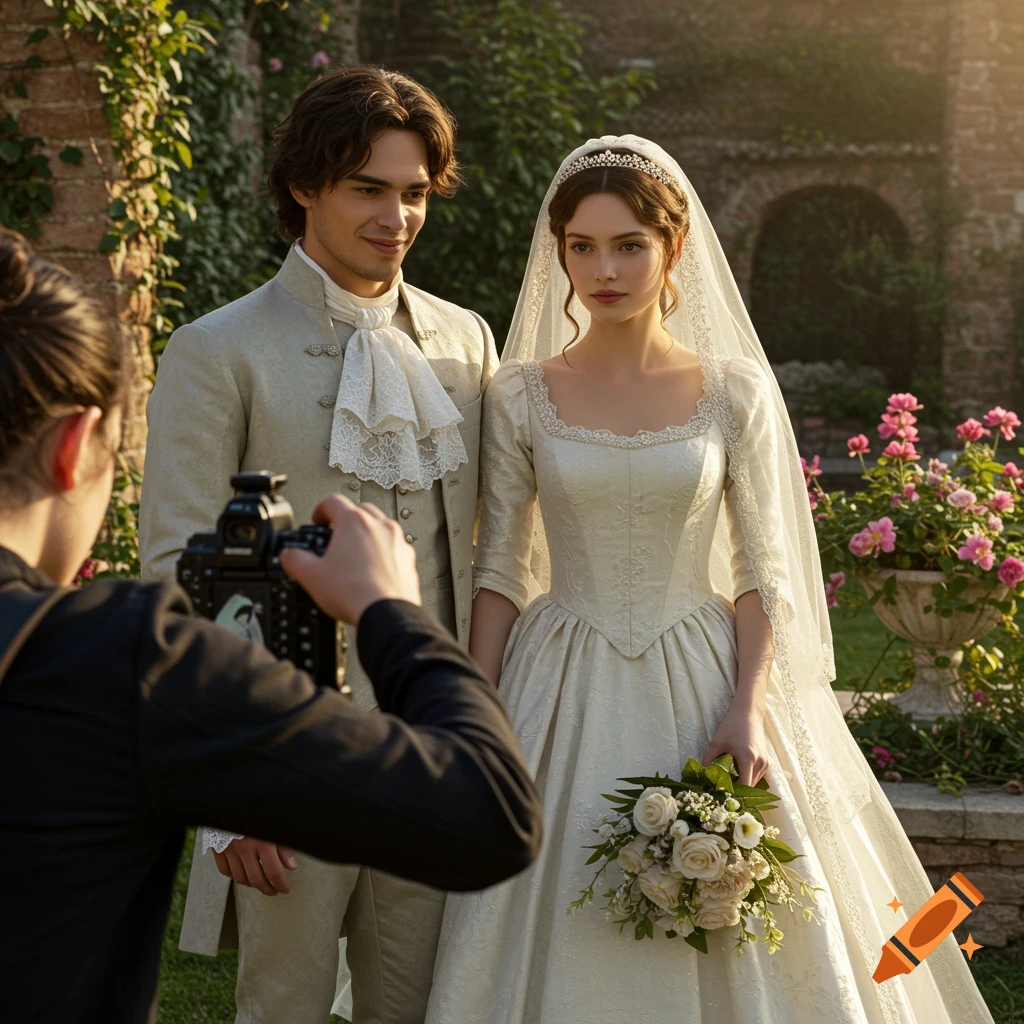 Romeo and Juliet wedding photo