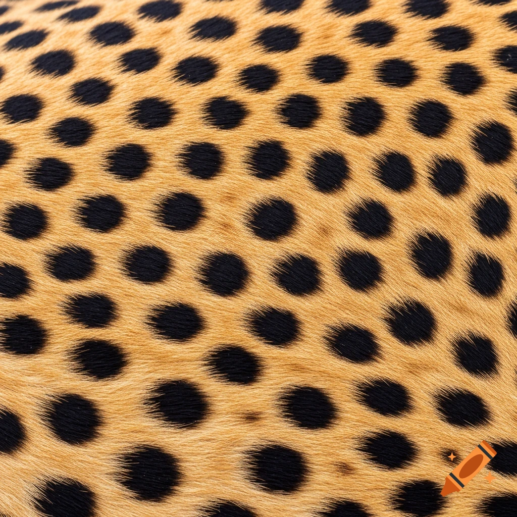 Close up of cheetah fur texture