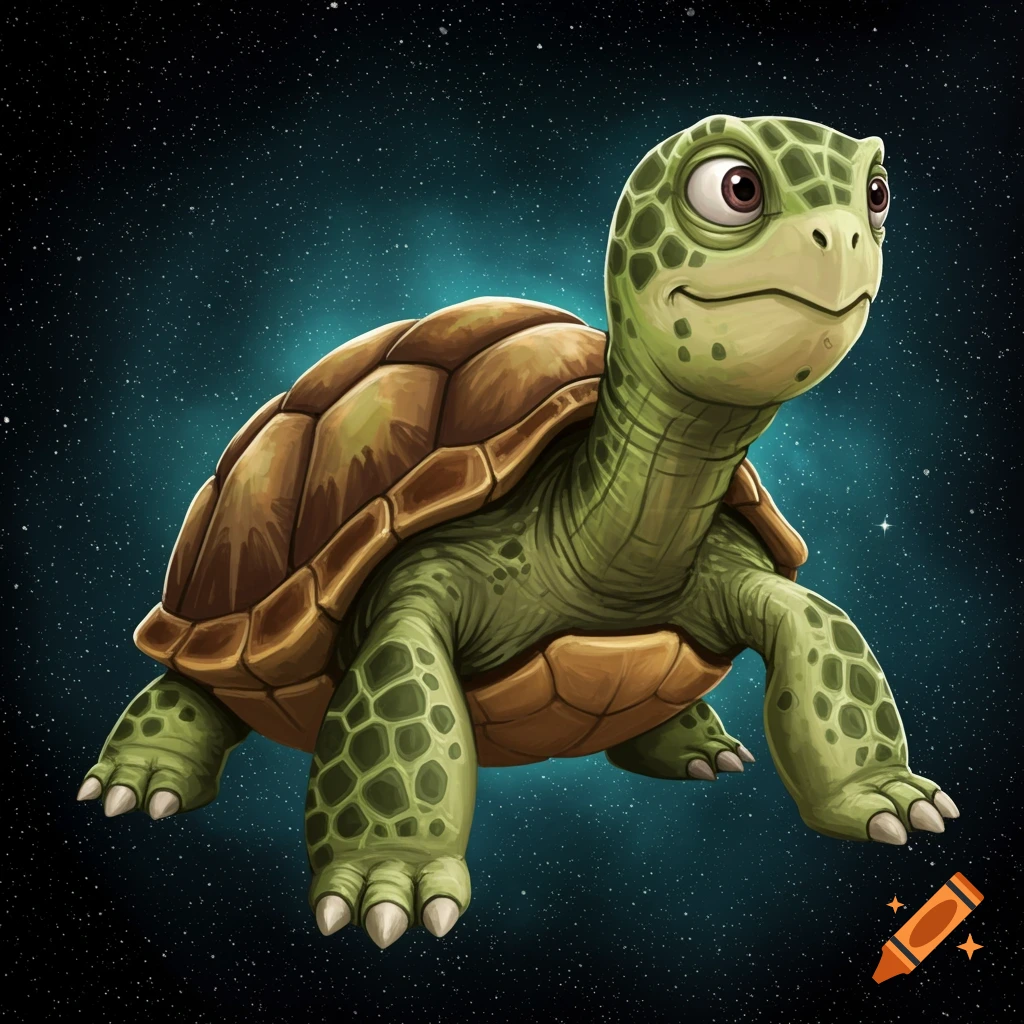 Turtle dressed as Buzz Lightyear