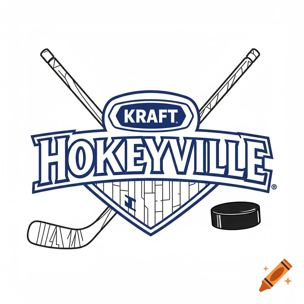 Kraft Hockeyville logo coloring page