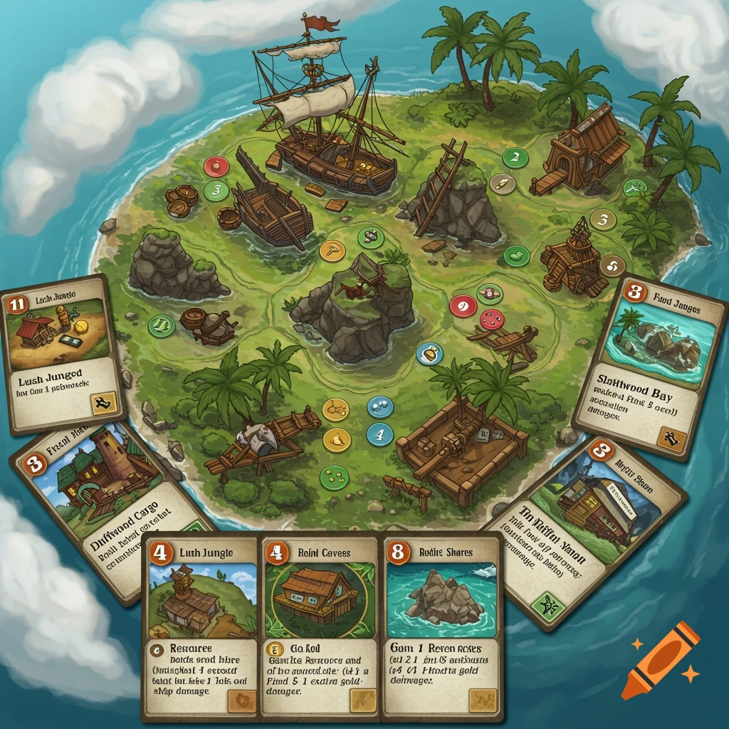 Mini Island Deck cards