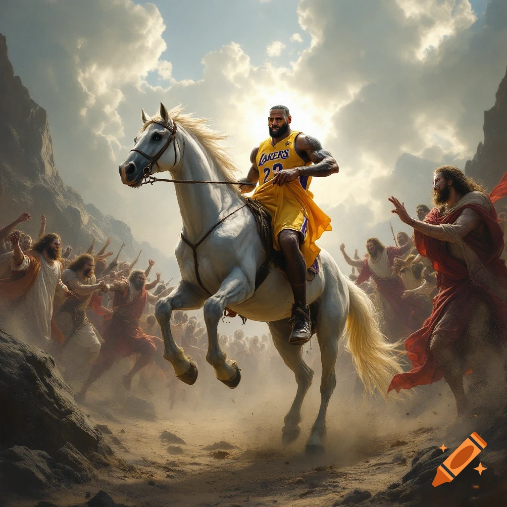 LeBron James riding a camel in New York City during significant ...
