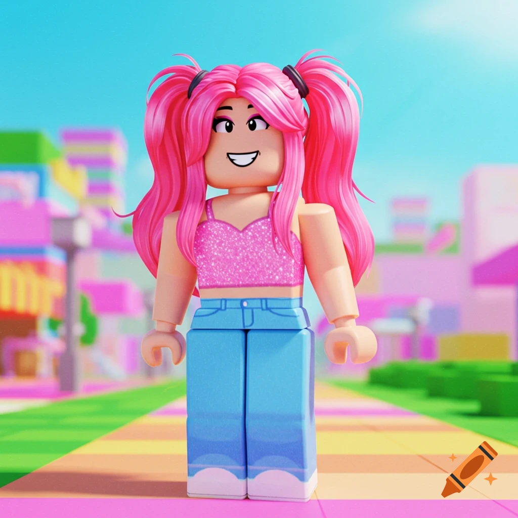 Roblox character on Craiyon