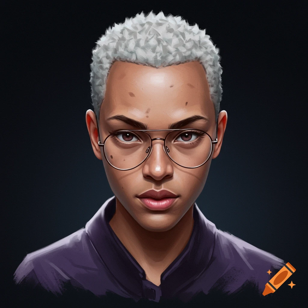 Portrait of a person with short grey hair and glasses