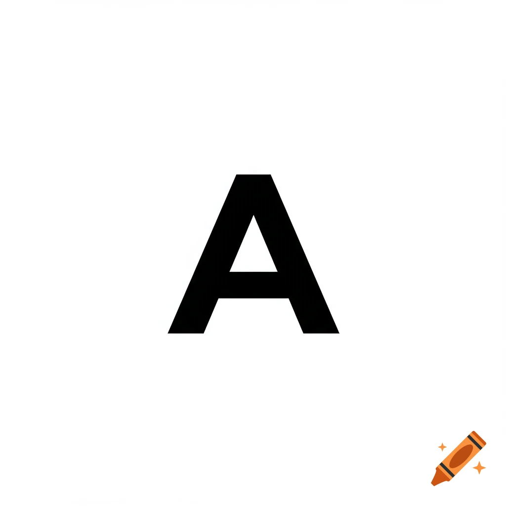 Artistic icon of the letter A