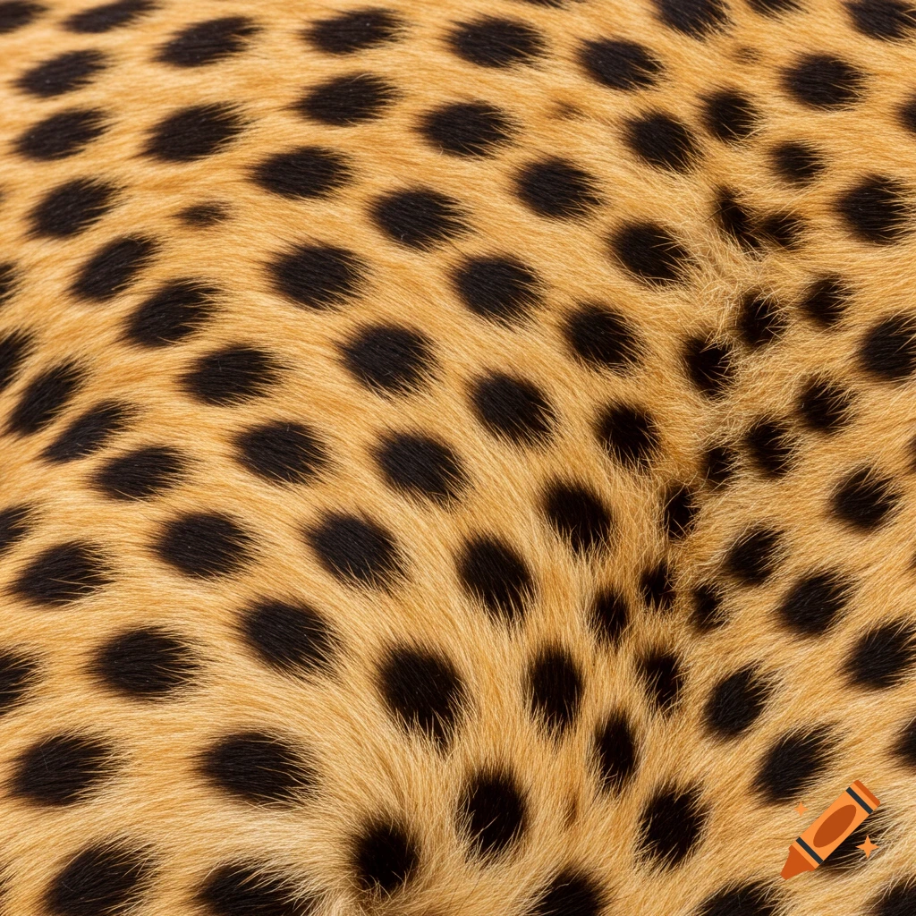 Close up of cheetah fur texture