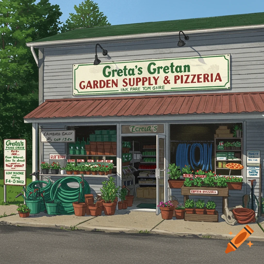 Greta's Garden Supply and Pizzeria in Maine