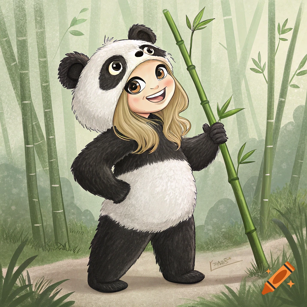Shakira as a panda