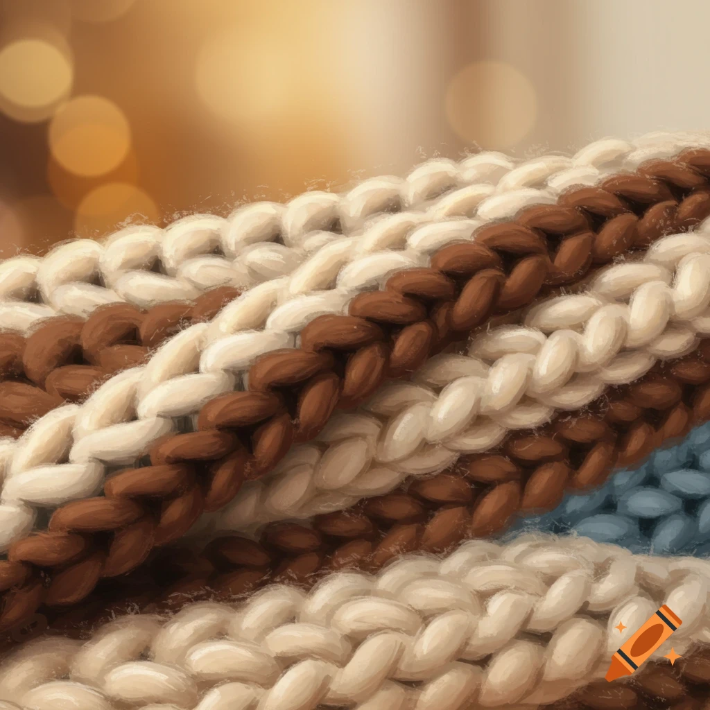 Chunky knit blanket
