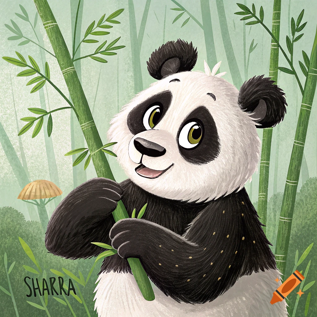 Panda dressed as Shakira