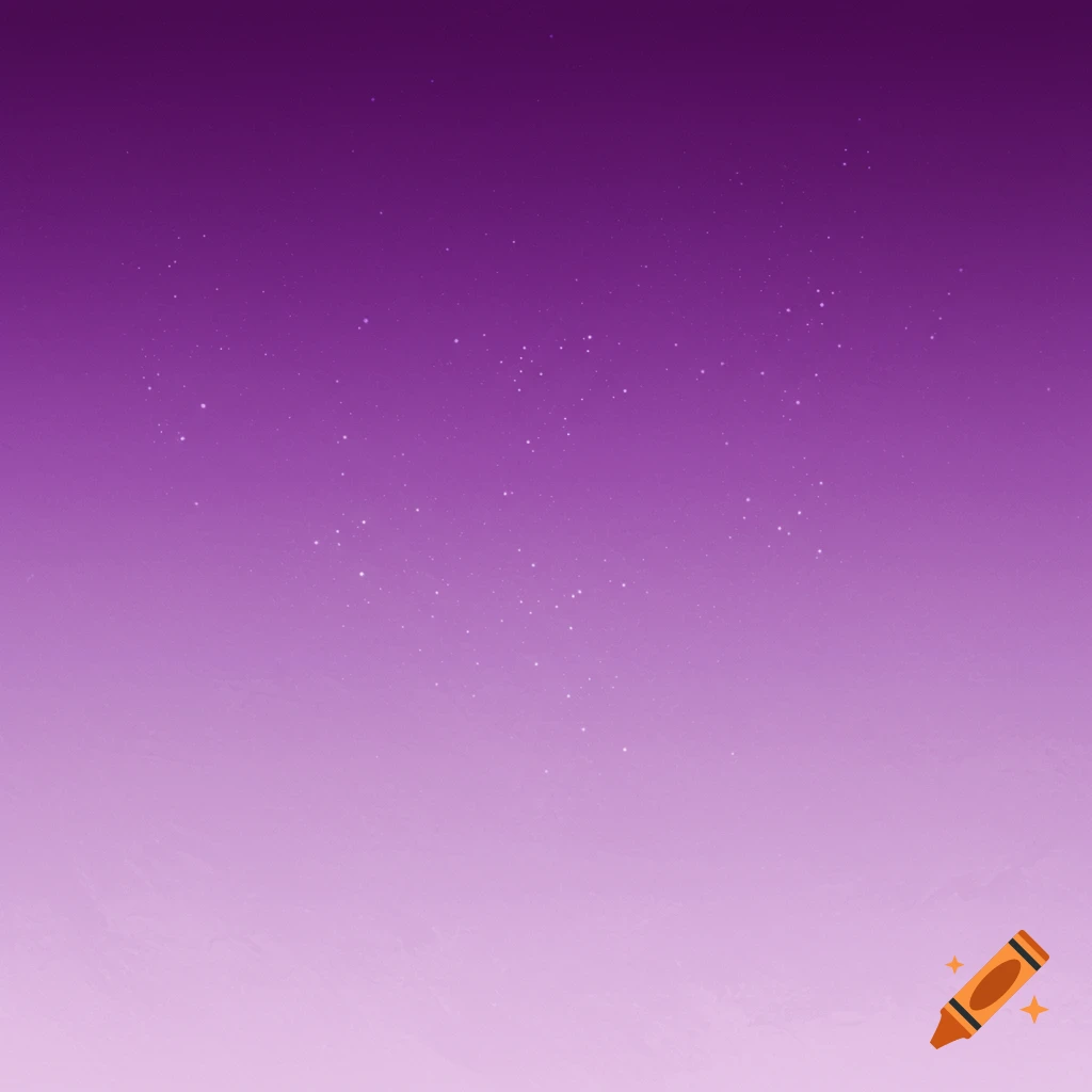 A purple gradient background with scattered white dots.