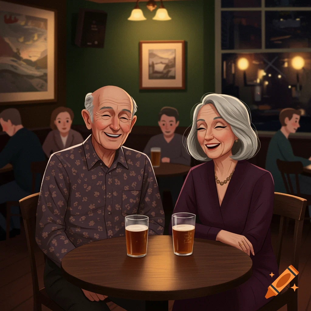 Parents at a pub