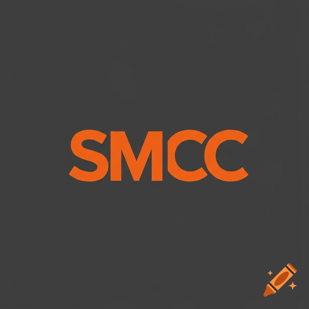 The letters SMCC in orange on a gray background.