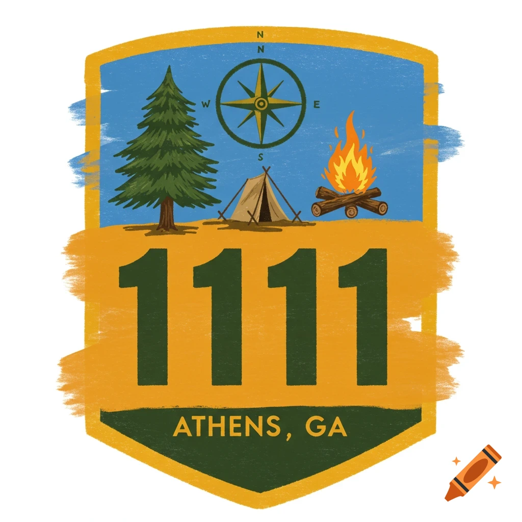 Troop 1111 patch, Athens, GA