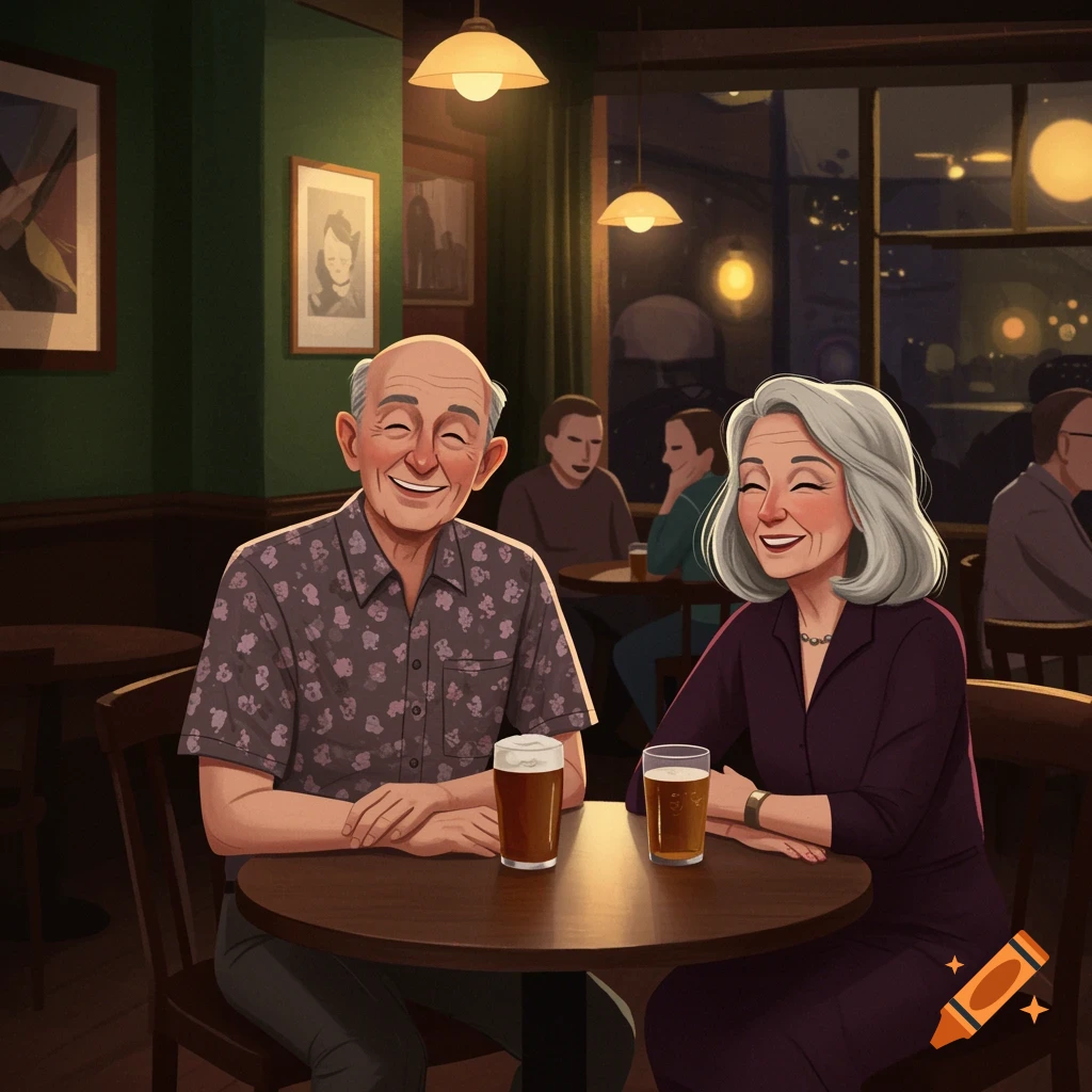 Parents at a pub