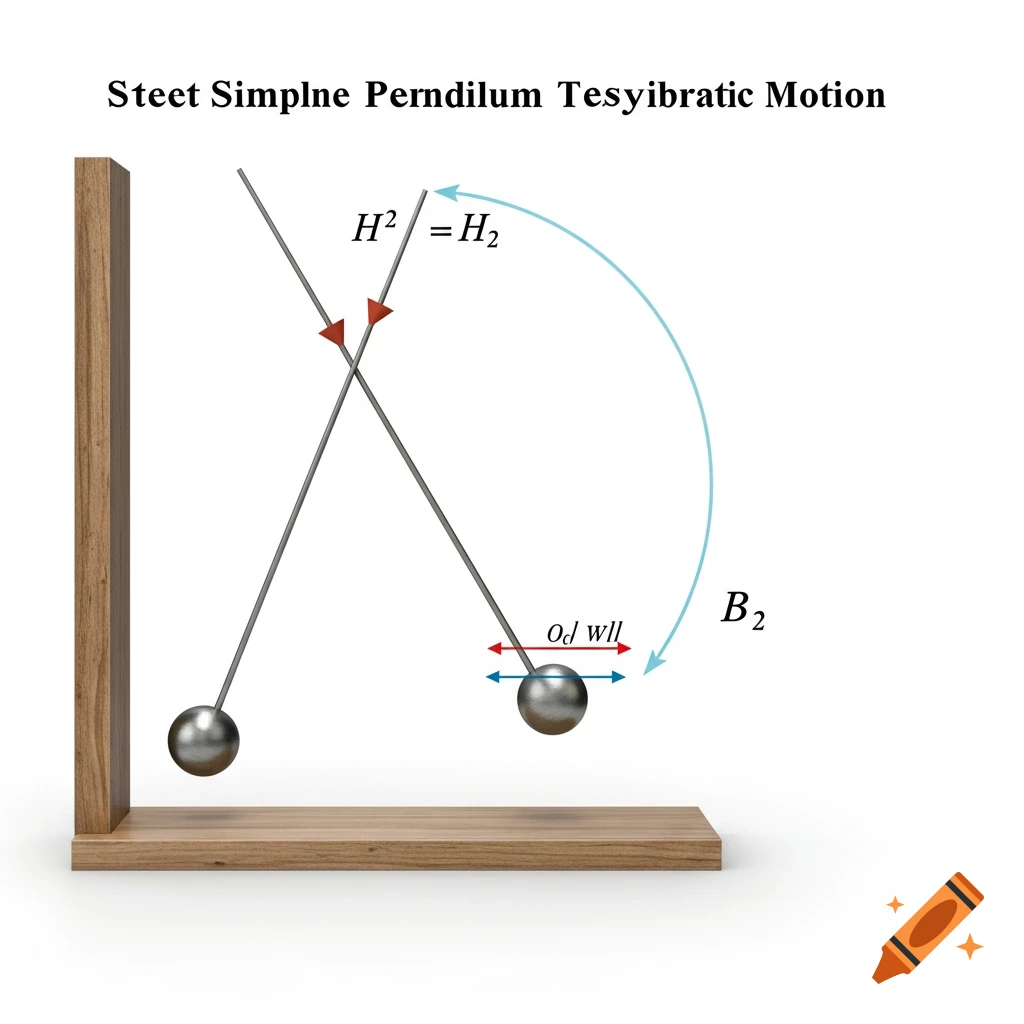 Swinging pendulum diagram