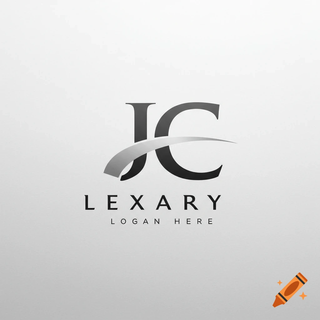 Modern logo with stylized 'JC' above 'LEXARY' and 'LOGAN HERE'.