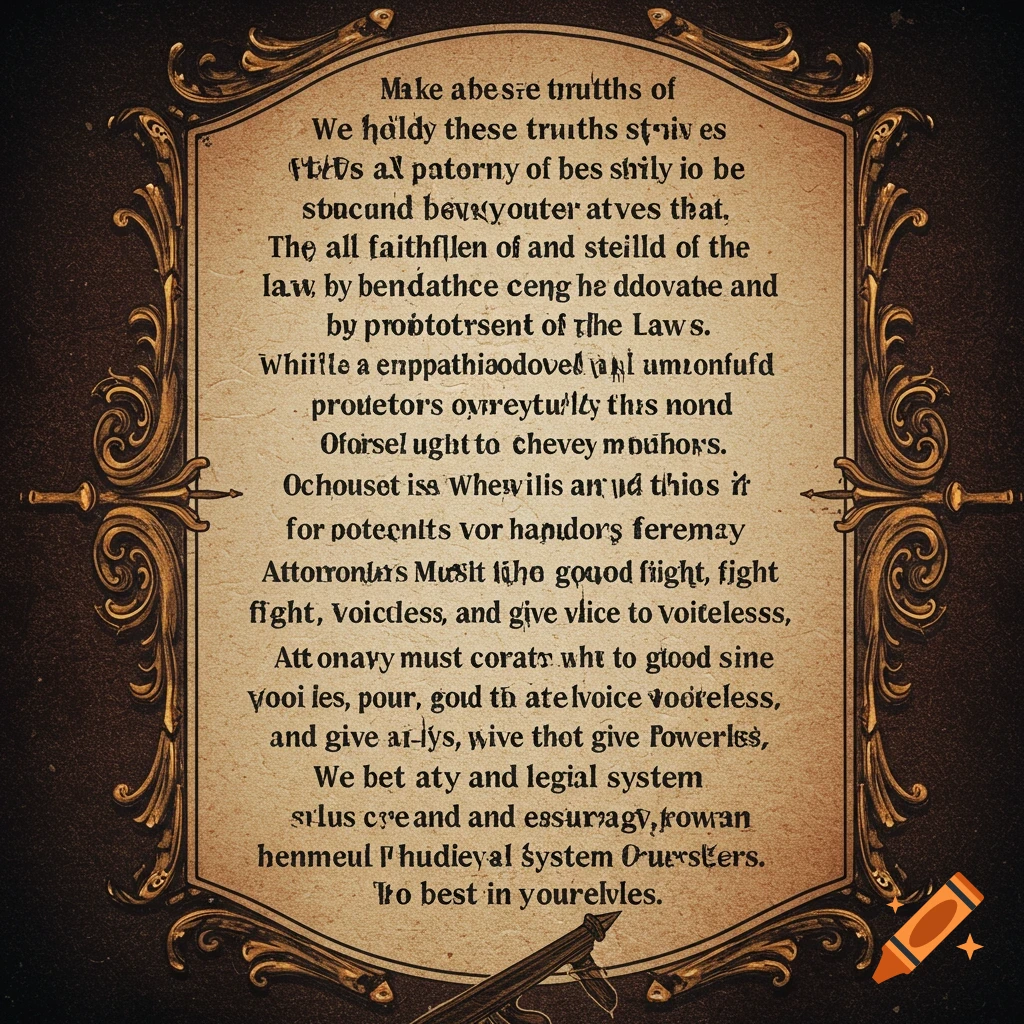 Abstract illustration of attorneys as advocates for justice and growth in the legal system.