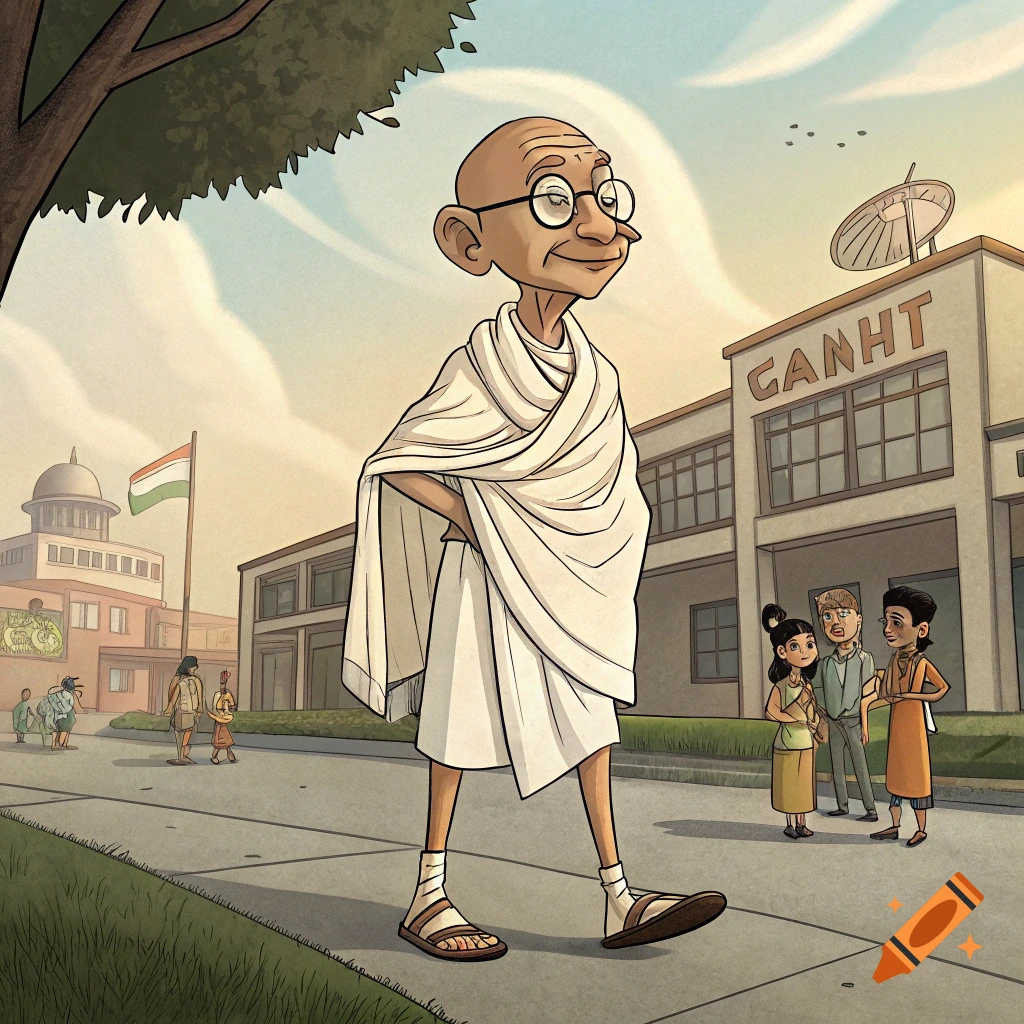 Gandhi from Clone High cartoon character