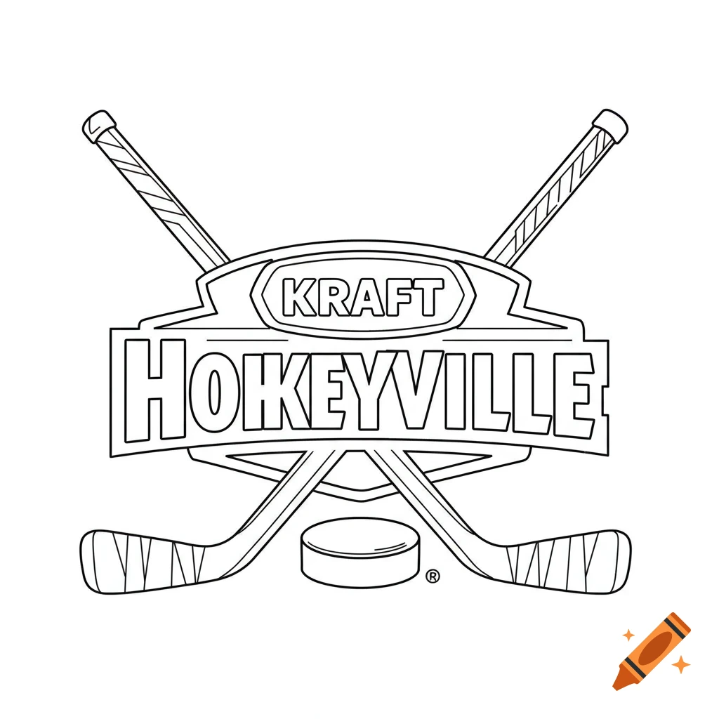 Kraft Hockeyville logo coloring page