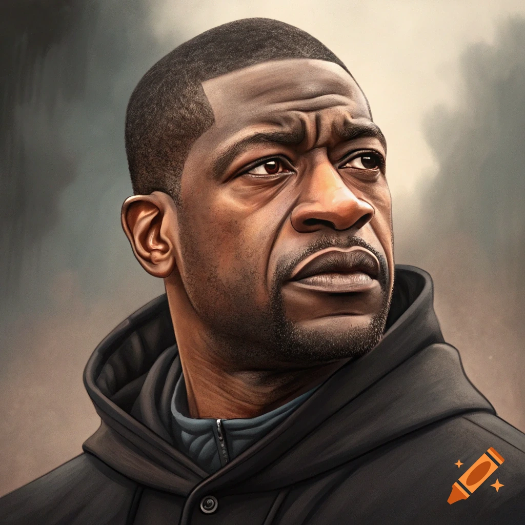 Illustration of a man wearing a dark hoodie, looking up and to the side.