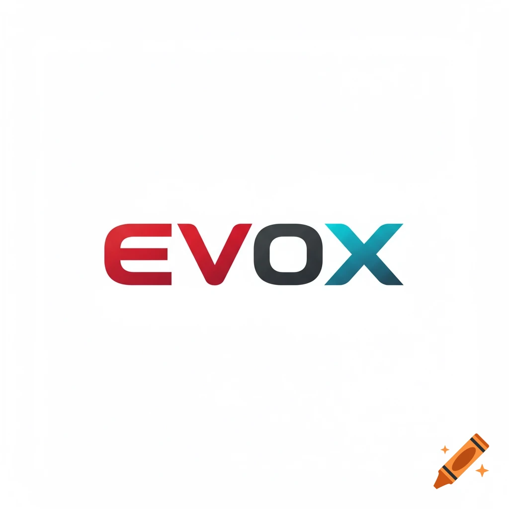 EVOX logo with red EVO and blue X on a white background.
