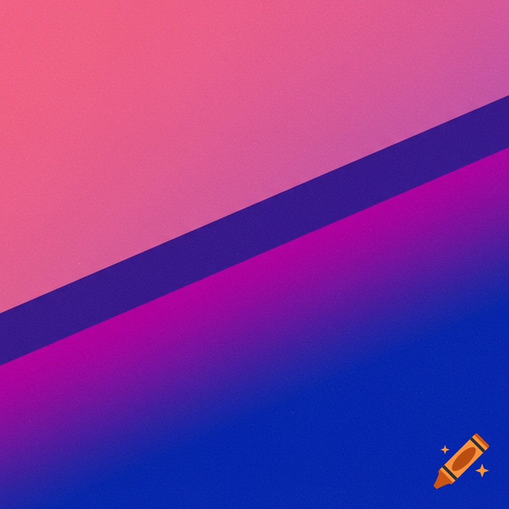 An abstract diagonal separation between pink, purple, and blue gradients.